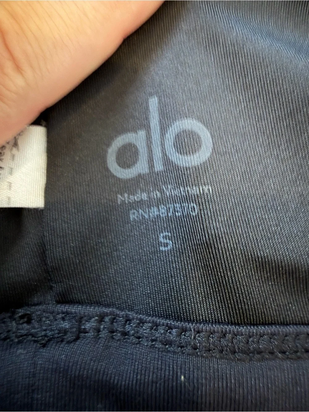 ALO Yoga Black V-Neck Longline Sports Bralette